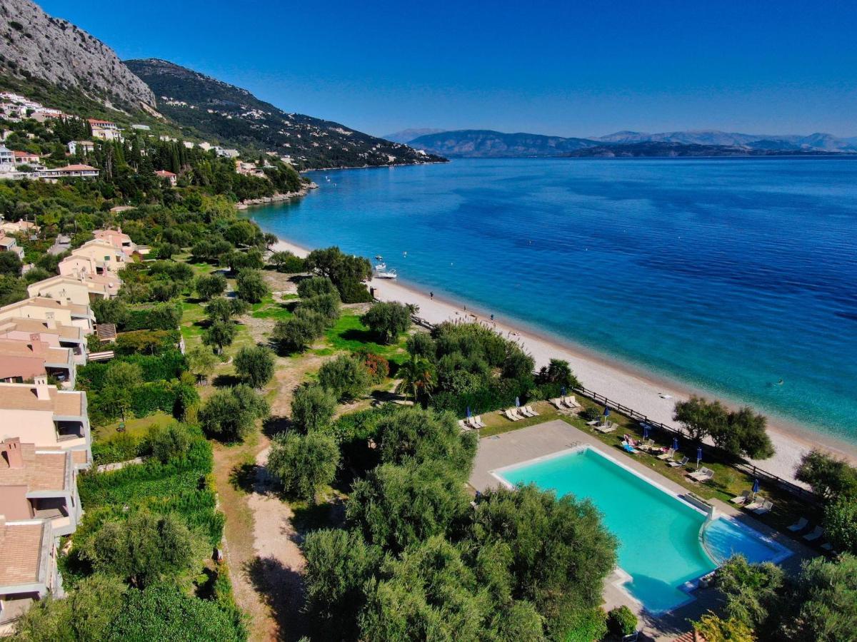 Pebbles And Sea At Barbati With Shared Pool Appartement Buitenkant foto